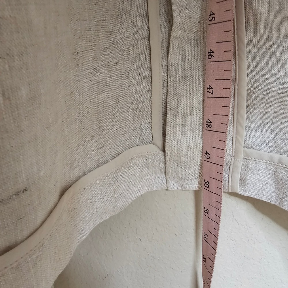 NWT Mango 100% Linen Trench Coat Oatmeal Beige Longline Belted Duster XS S M - Picture 13 of 13